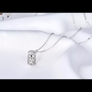 .925 Sterling silver Wishing bottle pendant